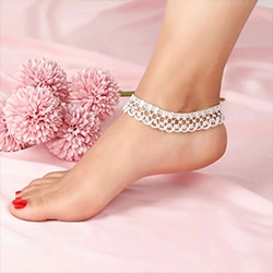 Trendy Silver Anklets Designs