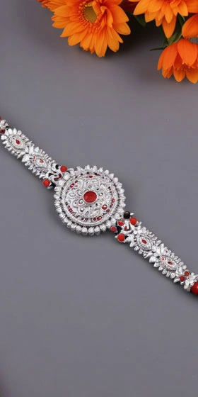 Silver-Rakhi